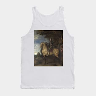 Equestrian Portrait of Charles I by Anthony van Dyck Tank Top